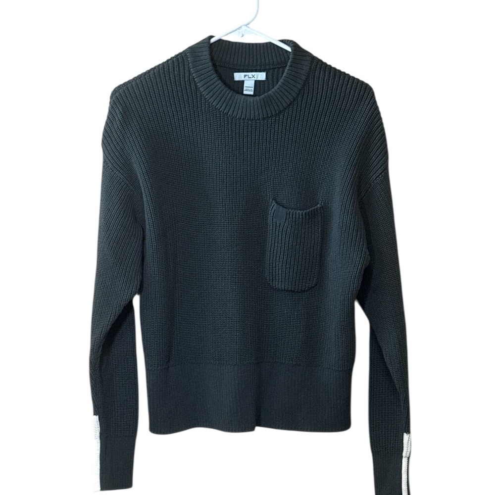 FLX Green Knit Sweater,Size Medium
